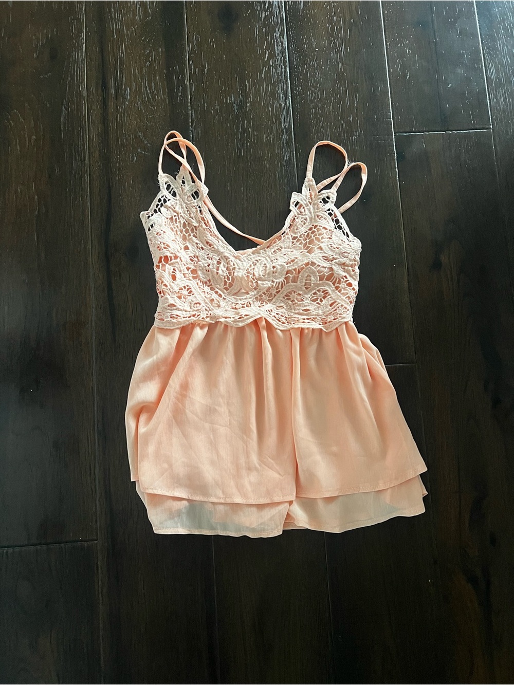 Lace cross cami tank